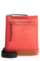 Lodis Los Angeles Zora Nylon & Leather Crossbody Bag - Orange
