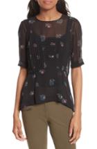 Women's Veronica Beard Braden Print Silk Top