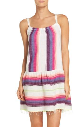 Women's Lemlem Stripe Cover-up Dress - White