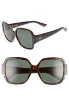 Women's Dior Lady Dior Stud 57mm Special Fit Square Sunglasses -