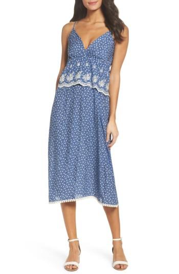 Women's Fraiche By J Embroidered Midi Dress