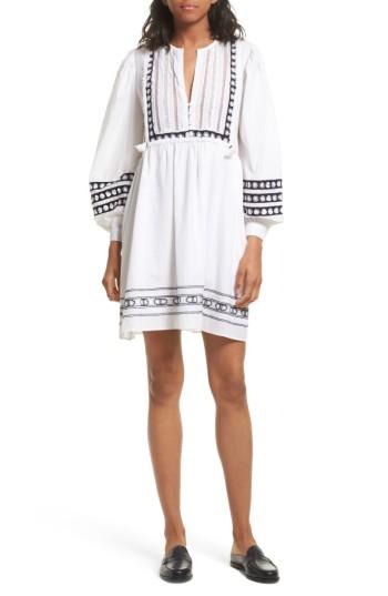 Women's Sea Lace Bib Dress - White