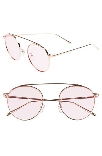 Women's Vedi Vero 53mm Round Sunglasses - Rosegld/pink