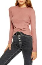 Women's Hinge Floral Jacquard Blouse, Size - Burgundy