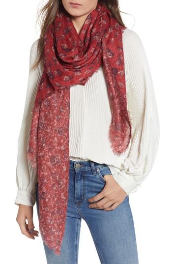 Women's Treasure & Bond Print Wrap, Size - Red