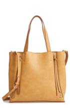 Chelsea28 Leigh Convertible Zipper Faux Leather Tote - Yellow