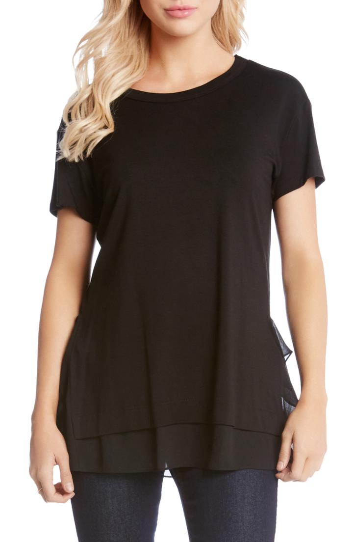 Women's Karen Kane Sheer Hem Tee
