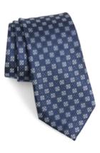 Men's Nordstrom Men's Shop Kaye Medallion Silk Tie, Size - Blue