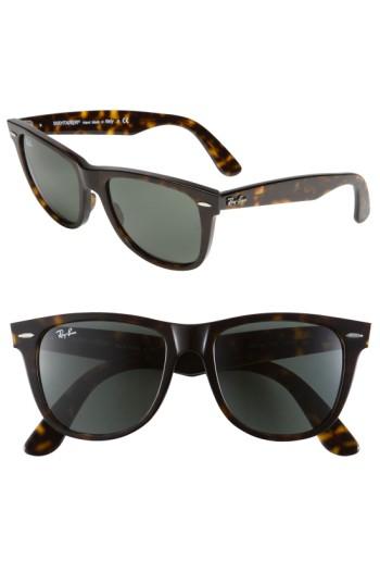 Women's Ray-ban Large Classic Wayfarer 54mm Sunglasses - Dark Tortoise