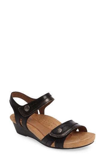 Women's Cobb Hill Hollywood Wedge Sandal M - Black