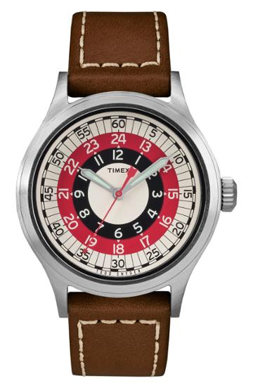 Men's Timex X Todd Snyder The Mod Leather Strap Watch, 40mm