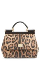 Dolce & Gabbana 'miss Sicily' Top Handle Leather Satchel - Brown