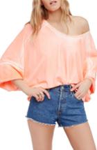 Women's Free People Back It Up Pullover - Coral