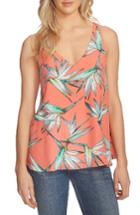 Women's 1. State Print Blouse, Size - Coral