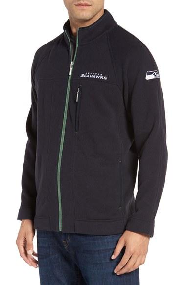 Men's Tommy Bahama 'nfl - Blindside' Knit Zip Jacket - Blue