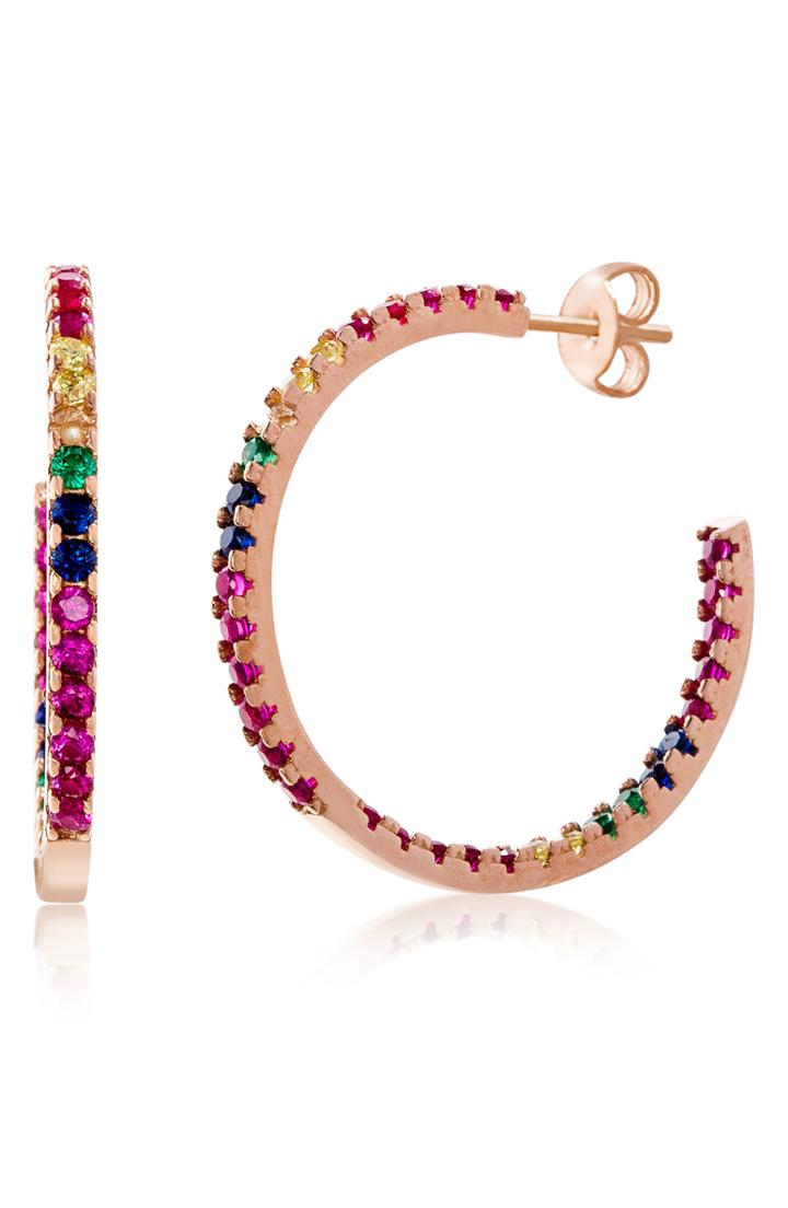 Women's Lesa Michele In/out Hoop Earrings