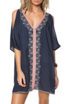 Women's O'neill Cosa Embroidered Cover-up Dress - Blue