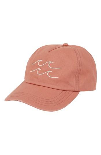 Women's Billabong Surf Club Baseball Cap - Coral