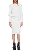 Women's Allsaints Suzie Snap Sleeve Sweater Dress - Ivory