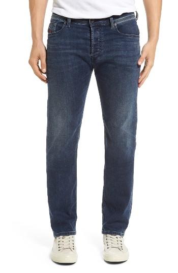 Men's Diesel Waykee Straight Leg Jeans - Blue