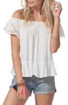Women's Rip Curl Cascade Off The Shoulder Top - White
