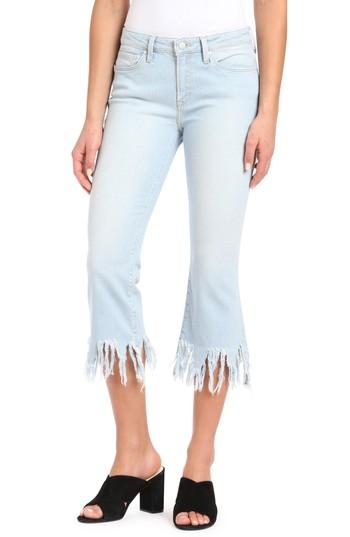 Women's Mavi Jeans Anika Frayed Hem Cropped Jeans - Blue