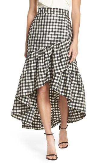 Women's Eliza J Ruffle Asymmetrical Skirt - Blue
