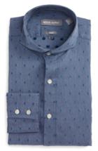 Men's Michael Bastian Trim Fit Dobby Dress Shirt .5l - Blue