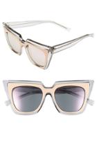Women's Le Specs 'edition One' 51mm Sunglasses - Matte Blush/ Grey