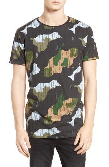 Men's Scotch & Soda Camo Print T-shirt - Green
