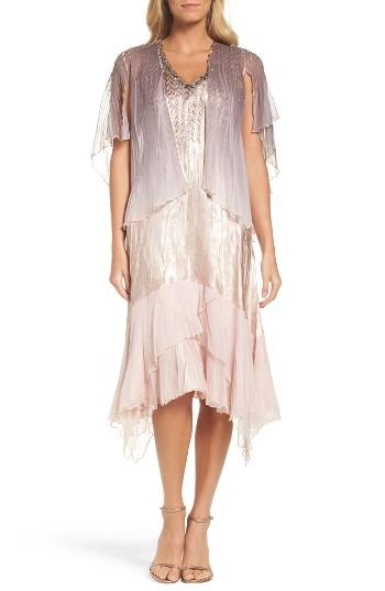 Women's Komarov Embellished Dress & Capelet