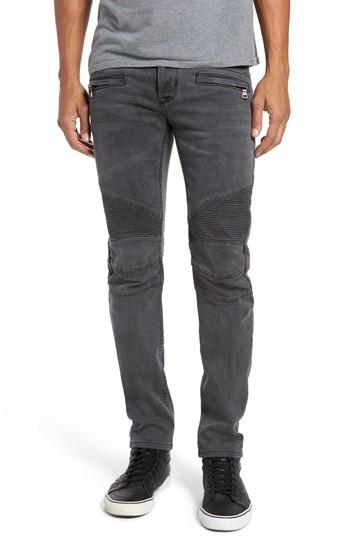 Men's Hudson Jeans Blinder Biker Moto Skinny Fit Jeans - Black