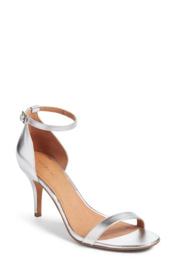 Women's Halogen Audrey Ankle Strap Sandal M - Metallic