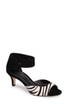 Women's Pelle Moda 'berlin' Genuine Calf Hair Sandal M - Black