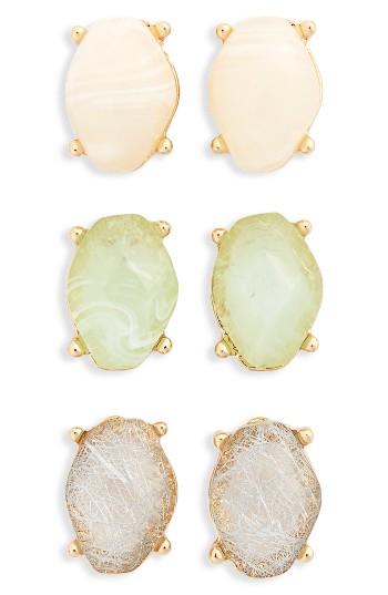 Women's Bp. 3-pack Crystal Stud Earrings