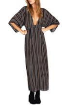 Women's Amuse Society Forever & Day Stripe Maxi Dress - Black