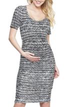 Women's Tart Maternity 'bump' Midi Body-con Maternity Dress - Black
