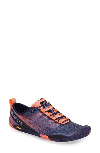 Women's Merrell Vapor Glove 2 Trail Running Shoe .5 M - Blue