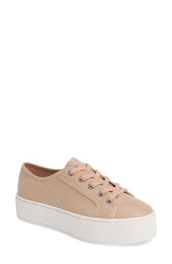 Women's Steve Madden Future Perforated Platform Sneaker .5 M - Pink
