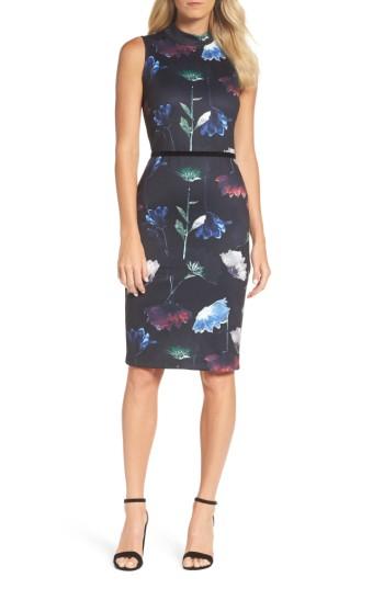 Women's Forest Lily Floral Sheath Dress