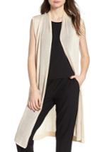 Women's La Fiorentina Longline Mesh Vest, Size - Brown