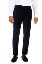 Men's French Connection Slim Fit H Velveteen Trousers, Size 28 - Blue