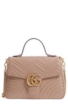 Gucci Medium Gg Marmont 2.0 Matelasse Leather Top Handle Bag -