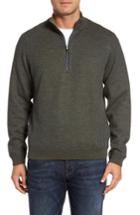 Men's Tommy Bahama Flipsider Reversible Quarter-zip Pullover, Size - Grey