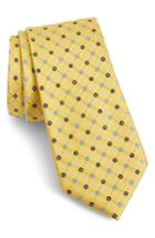 Men's Nordstrom Men's Shop Coventry Neat Silk Tie, Size - Yellow