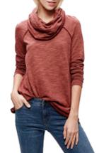 Women's Free People Cocoon Cowl Neck Top /small - Orange
