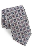 Men's Nordstrom Men's Shop Medallion Silk Tie, Size - Metallic