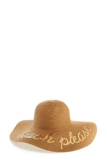 Women's Bp. Beach Please Sequin Floppy Straw Hat -