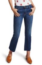 Women's Current/elliott The Kick High Waist Crop Flare Jeans - Blue