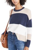 Women's Madewell Sycamore Stripe Sweater, Size - Blue